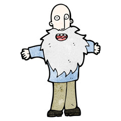 cartoon old man