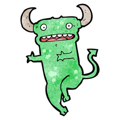 cartoon little monster