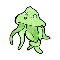 cartoon squid