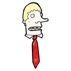 cartoon office man