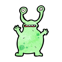 cartoon funny alien