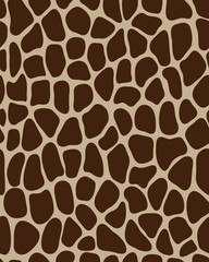 Naadloos patroon van leer van giraf 2, vectorillustratie