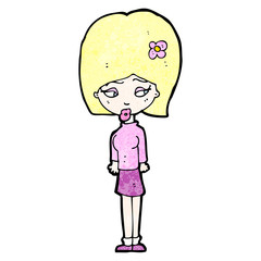 cartoon blond girl