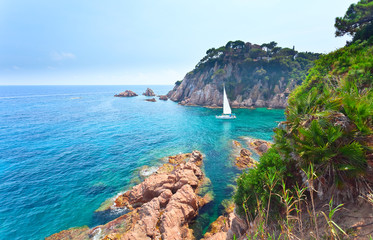 Fototapeta na wymiar Mediterranean coast of Spain