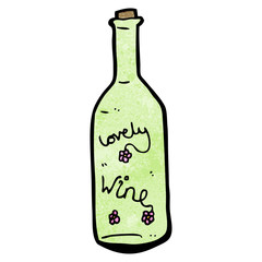 lovely wine cartoon