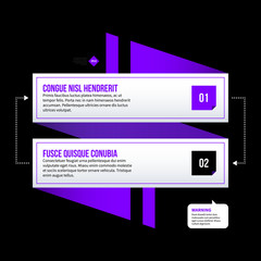 Vector banner template. Useful for web design, presentations and media. EPS10
