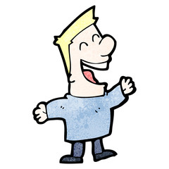 cartoon laughing man