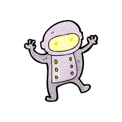 cartoon little spaceman