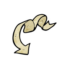 decorative scroll arrow cartoon