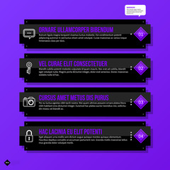Vector banner template. Useful for web design, presentations and media. EPS10