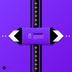 Vector banner template. Useful for web design, presentations and media. EPS10