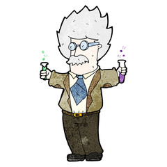cartoon genius scientist