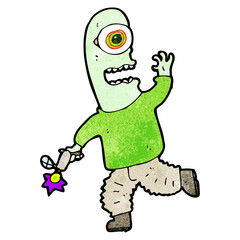 cartoon alien