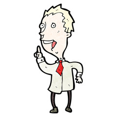 cartoon man with idea