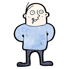 cartoon middle aged man