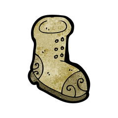 cartoon old boot