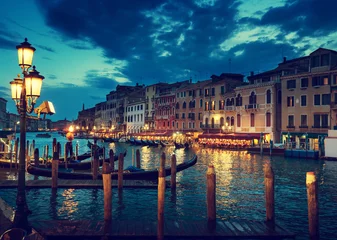Foto op Canvas Grand Canal in sunset time, Venice, Italy © Iakov Kalinin