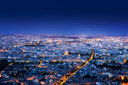 Fototapeta Panorama of Paris, France