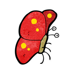 funny cartoon butterfly