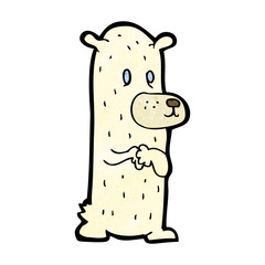 cartoon little polar bear