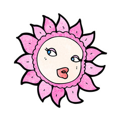 flower cartoon character
