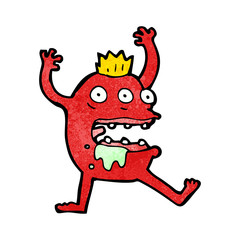 cartoon crazy monster