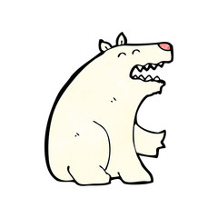 cartoon polar bear