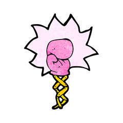 cartoon joke boxing glove