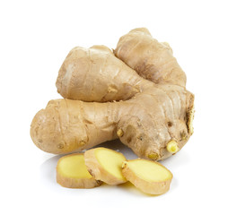 ginger on white background