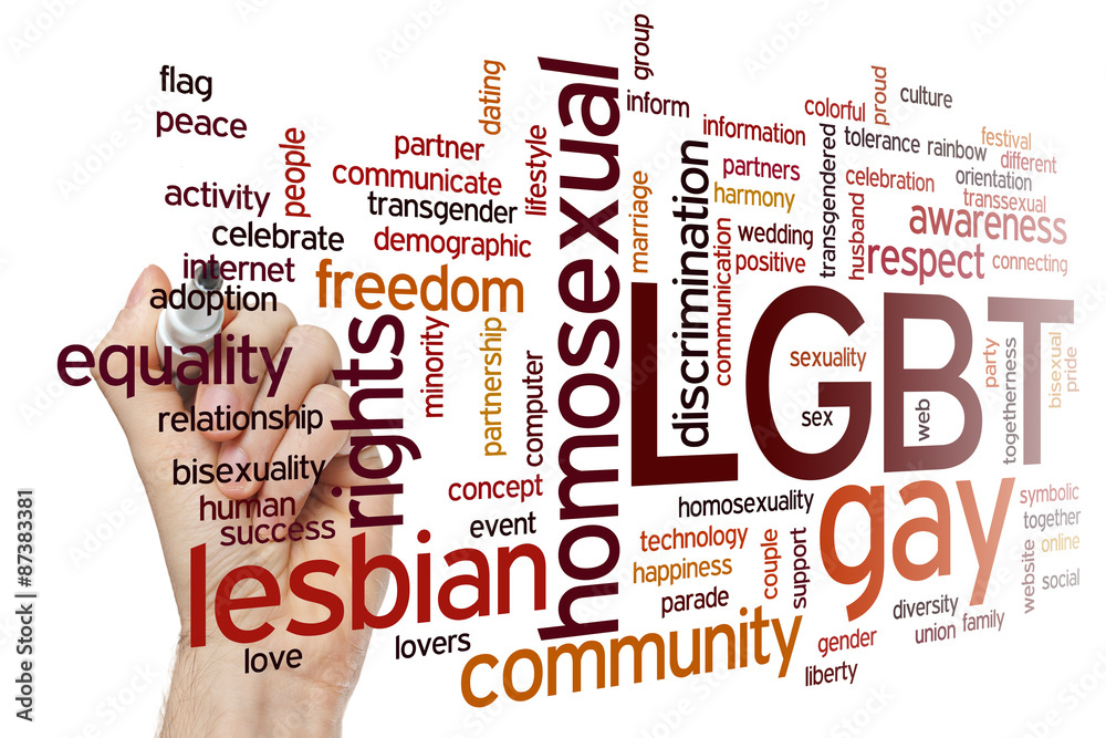 Canvas Prints LGBT word cloud