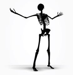 skeleton silhouette in power pose