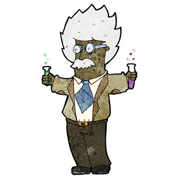 recommend clip art: cartoon genius scientist