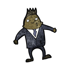 cartoon surprised businessman