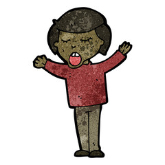 cartoon boy singing