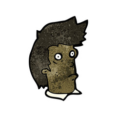 cartoon staring man