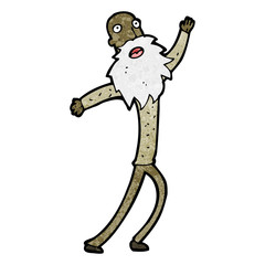 cartoon old man dancing