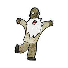 cartoon old man