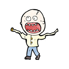 cartoon escaped lunatic