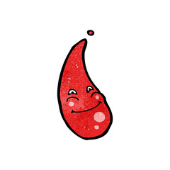 cartoon blood drop