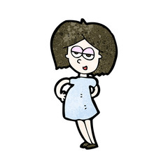 cartoon pregnant woman