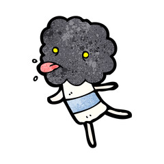cute cartoon cloud head creauture