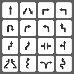 arrow icons . vector illustration