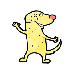 happy dog cartoon