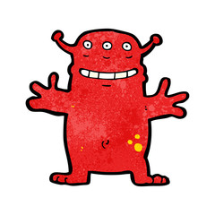 cartoon weird alien