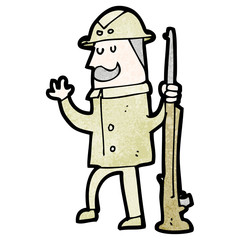 cartoon safari hunter