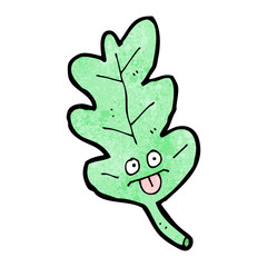 cartoon oak leaf