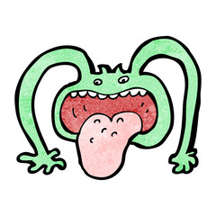 cartoon crazy monster