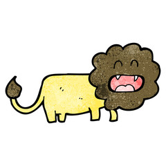 funny cartoon lion