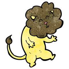 funny cartoon lion