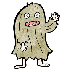 cartoon hairy  monster